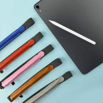 

Touch Screen Pen Protective Sleeve Faux Leather Capacitive Pen Protective Cover Storage Bag for Apple Pencil 1/2