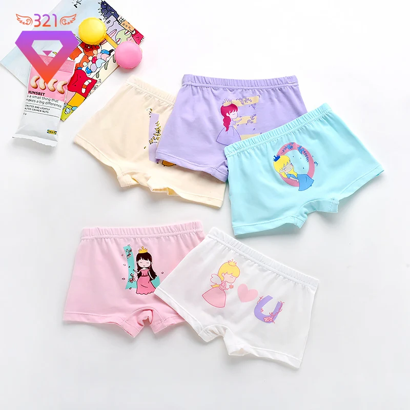 5 шт./партия нижнее белье для девочек Новая детская одежда хлопковые детские