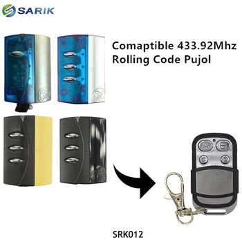 

PUJOL Garage Door Remote control Opener 433mhz Rolling Code Transmitter PUJOL Remote Command Gate control Key Chain