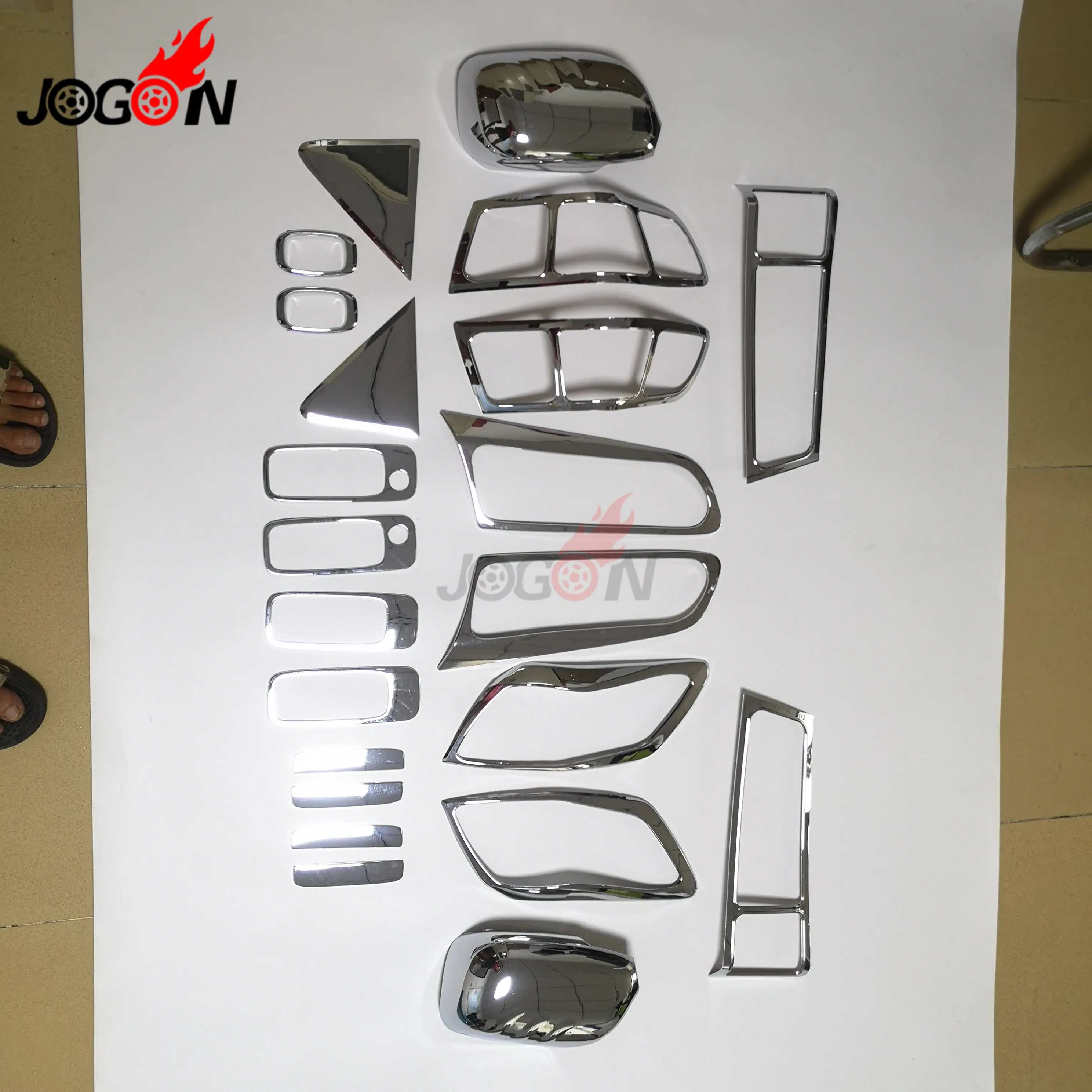 

Chrome Exterior Headlight Taillight Fog Light Door Handle Molding Cover Trim For 1997- 2001 Toyota Camry