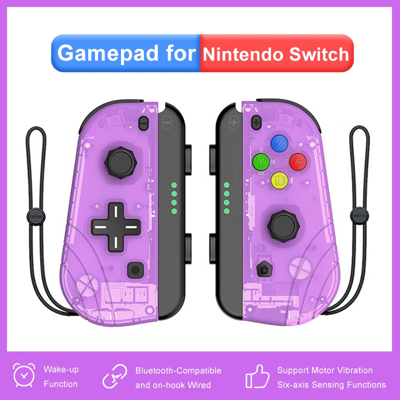 Беспроводной цветной Bluetooth-совместимый геймпад для Nintendo switch рукоятка джойстика NS
