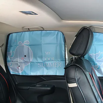 

Rear Seat Window Cartoon Curtain Universal Children Car Window Sun Shades Suction Cup UV Protection Shield Mesh Cover Viso