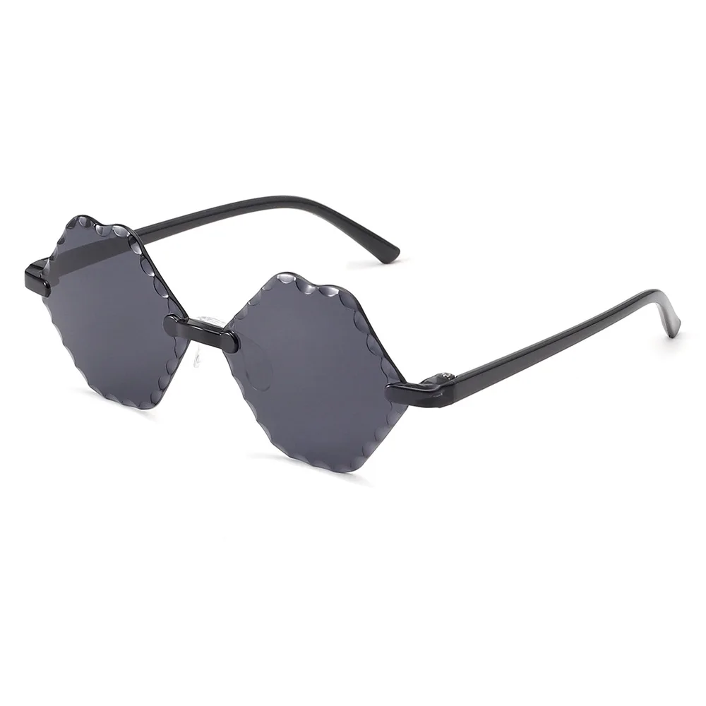 Fashion rimless Kids Sunglasses Boys Girls lips Sun Glasses UV Protection Classic Children Eyewear Lentes De Sol Gafas