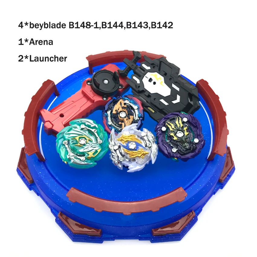 

Tops Set Launchers Beyblades Toys Toupie Metal God Burst Spinning Top Bey Blade Blades Toy bay blade bables