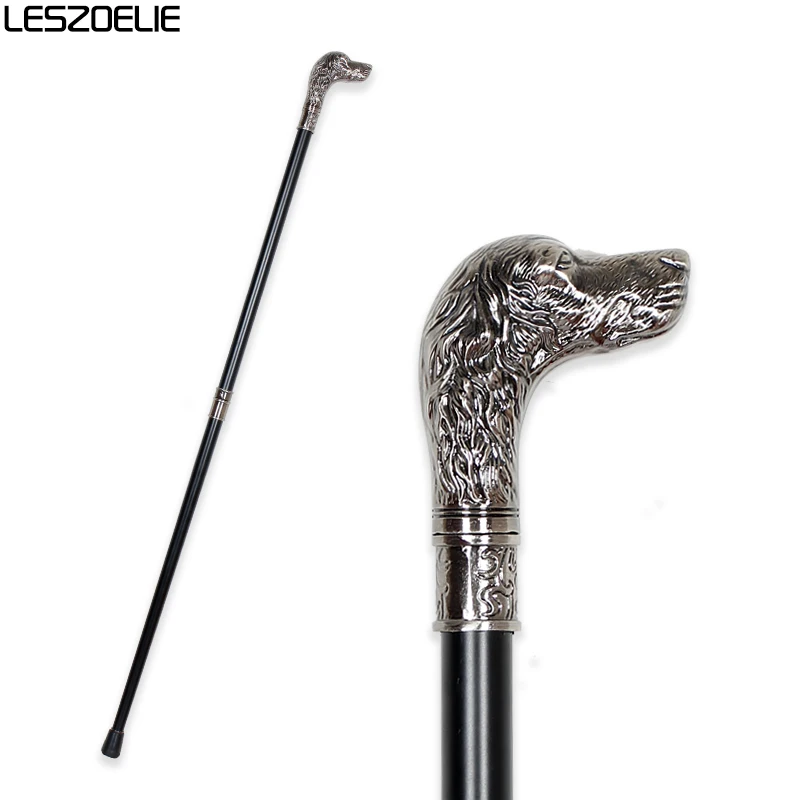 Роскошные трости с собачьей головкой для мужчин модные элегантные декоративные