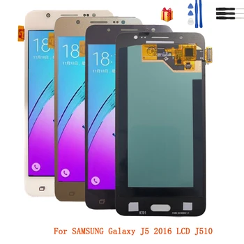 

AMOLED For SAMSUNG Galaxy J5 2016 J510 LCD Display For J510 J510F J510FN J510M LCD Touch Screen Digitizer Assembly Replacement