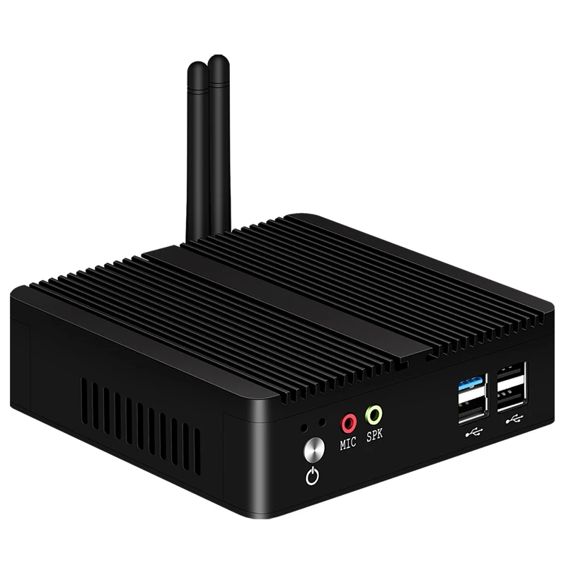 Fanless Mini Intel Celeron J1900 Ganhar Windows 10 7 Linux Fino Cliente Minipc Pfsense Micro Lan Porto tv Desktop Computador Nuc Xcy pc - Imagem 6