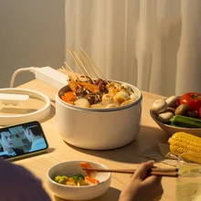 

Multi Cooker Hot Pot Multifunctional 1.5L Household Electric Skillet Cooking Appliances For Household Dormitory