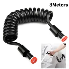 3 Meters Spring Flexible Bidet Shower Hose Flexible Retractable Spring Shower for Water Plumbing Toilet Hose Accessory