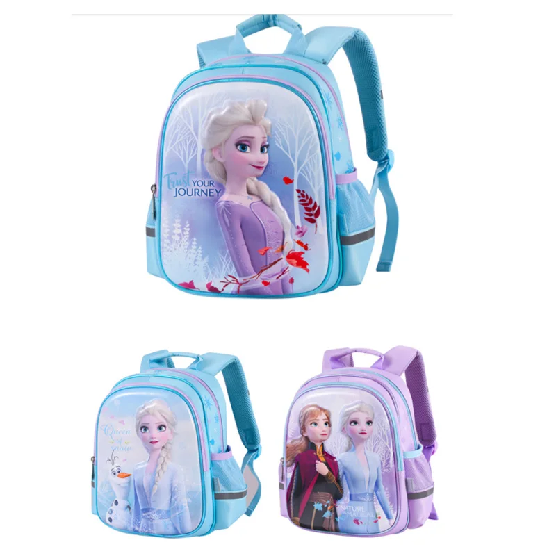

Frozen 2 Elsa Anna Backpack Girls Children's Cartoon Backpack Car Waterproof Spine Reduction Travel Storage Bag