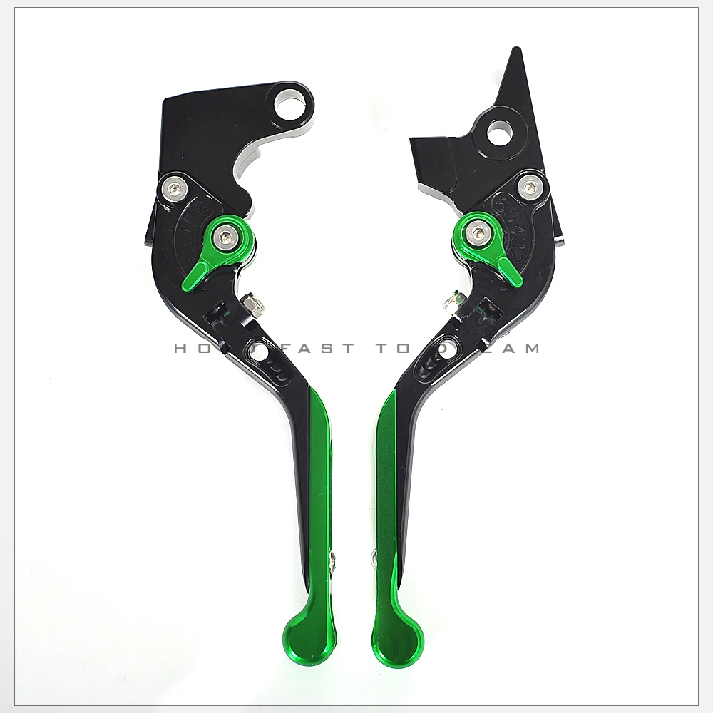 Для Kawasaki ZX10R ZX 10R алюминиевые складные тормозные рычаги сцепления - Цвет: green1