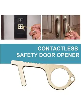 

Non- Contact Door Opener Health Safety Epidemic Prevention Door Handle Antibacterial Easy To Carry Keychain Press Elevator Butto