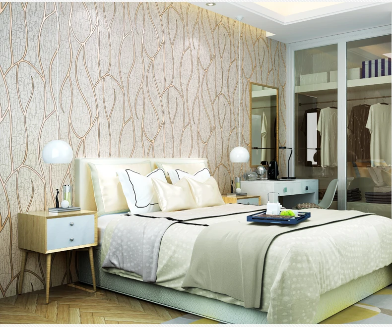 3D Embossed Wallpapers Roll Glitter Effect Living Room Bedroom Wall ...