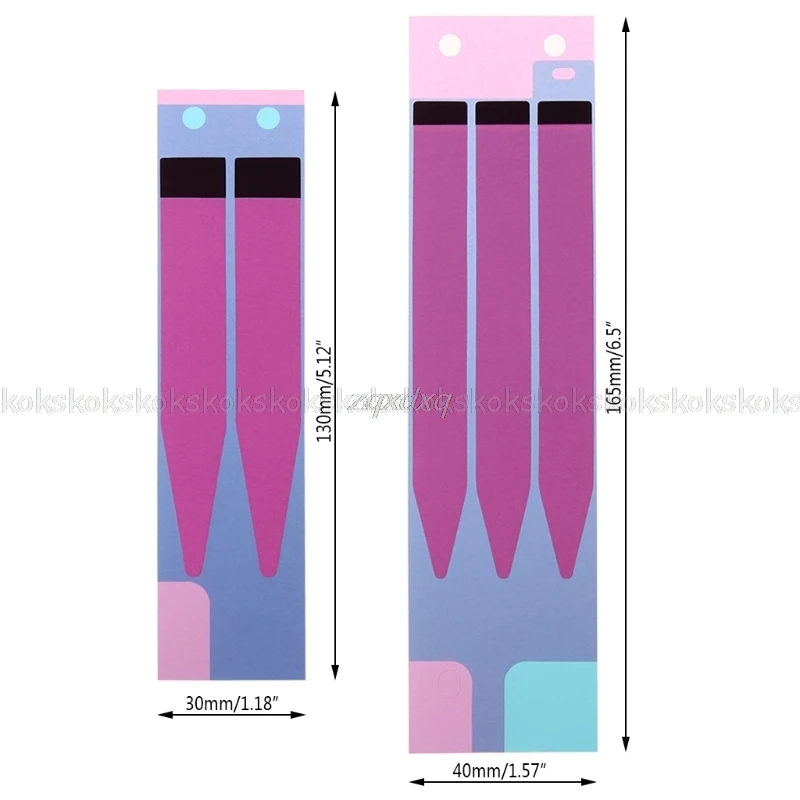 Батарея клейкая наклейка для iPhone 6 и 6S Plus 5S 7 7Plus 5 двойная лента Потяните путешествие клей запасные части Au17 Прямая поставка