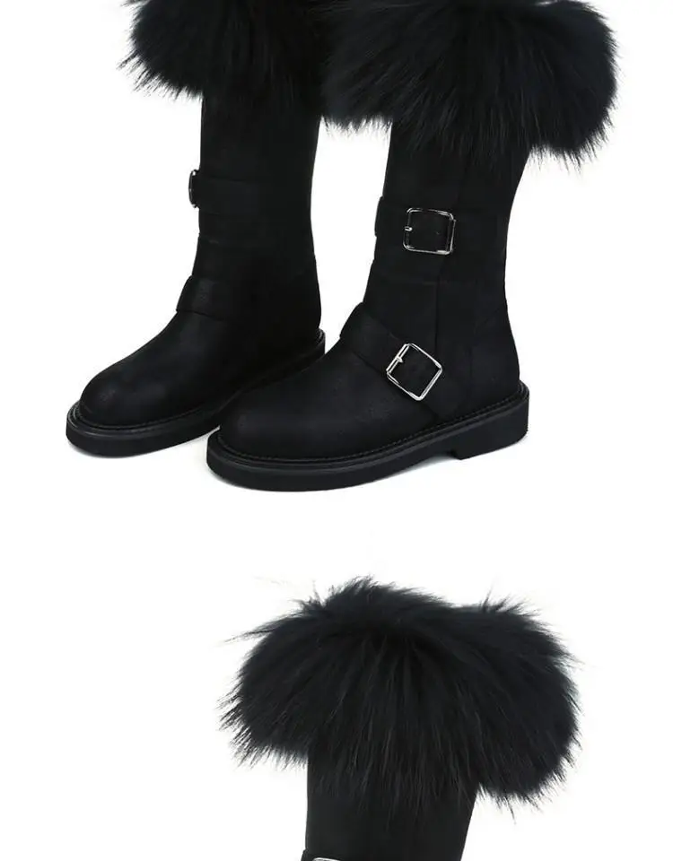 cabelo botas mujer meados de bezerro sapatos