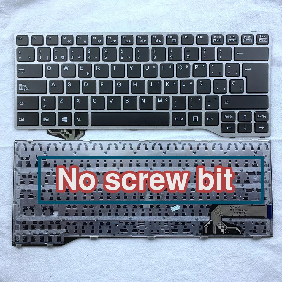 Universal Teclado Espanhol para Fujitsu Lifebook E733 E734 E743 E744 U745 E546 E547 E544 E736 E746 T725 T726 Série sp Layout