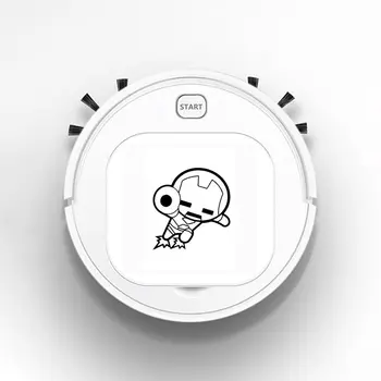 

Auto USB Sweeping 1800Pa Multifunction Smart Robot Vacuum Cleaner Dry Wet Vacuum Floor Cleaner Avengers Chibi Cute Iron Man v2