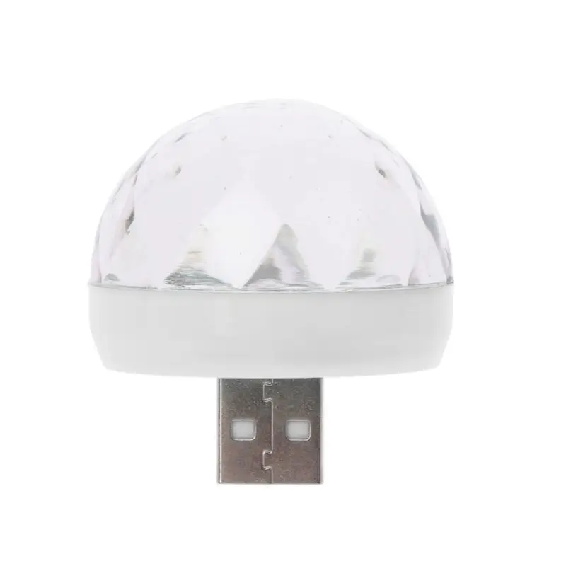 Светодиодный USB автомобильный окружающий светильник 5V RGB мини меняющий цвет Звук
