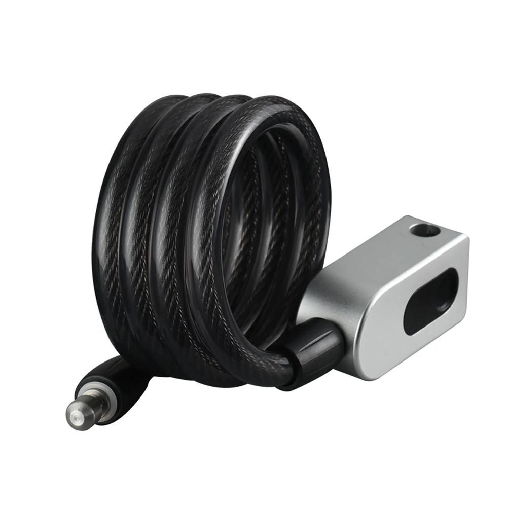 

Hot Intelligent Fingerprint Steel Ring Lock Bicycle Anti-theft Lock Highway Vehicle Steel Cable Lock Black GQ10F