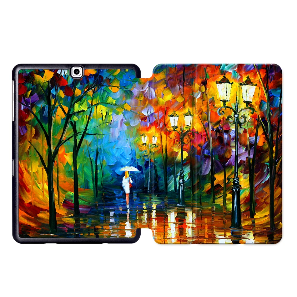 MTT чехол для планшета с масляным рисунком для samsung Galaxy S2 9,7 ''SM-T810 T813 T815 T819 складной магнитный защитный чехол из искусственной кожи с подставкой - Цвет: SS02