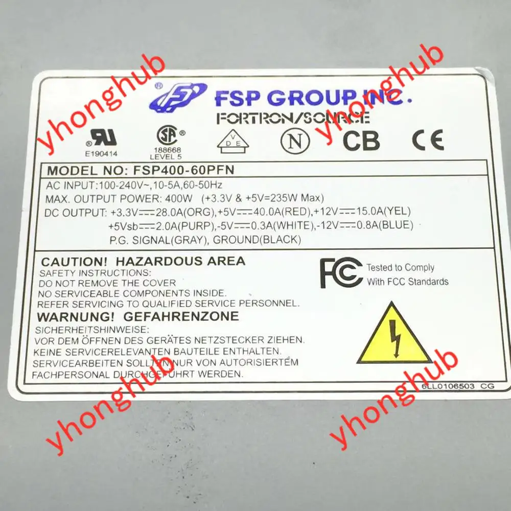 FSP Group Inc FSP400 60PFN сервера Питание 400W блок питания Severomputer|400w psu|psu 400wpower computer |