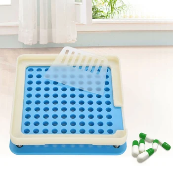 

10*10 ABS capsule machine 6pcs capsules filler tools 100 holes manual capsule filling machines size 0 manual machine