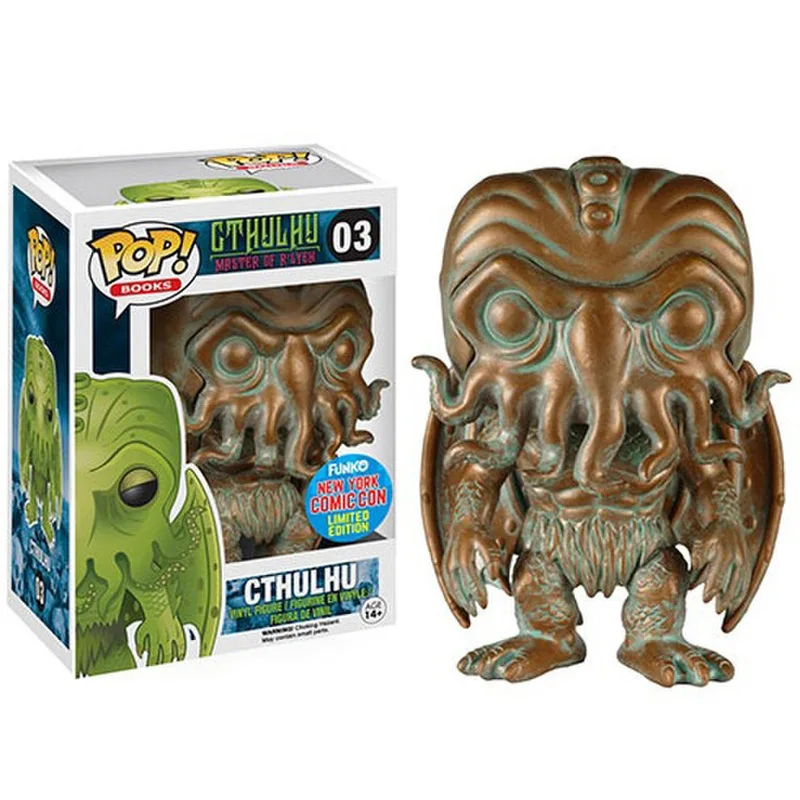 Funko pop официальный Great Cthulhu 03# Literature Hp lovecплот золотые виниловые фигурки игрушки на день рождения Рождественский подарок разноцветный