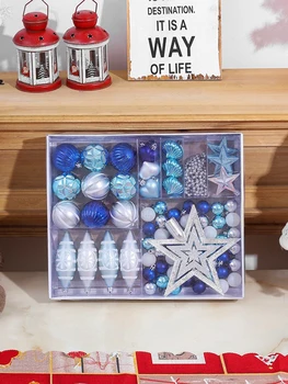 

1 Set Christmas Baubles Ball Set Xmas Tree Hanging Pendant DIY for Home New Year Wedding Party Supplies Kids Gift