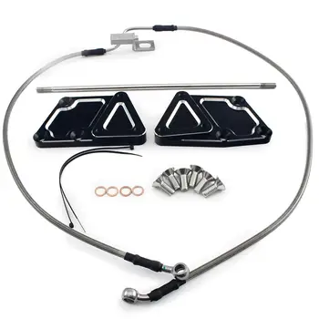 

BIKINGBOY 3" Forward Control Extension Brake Line Kit For Harley Softail 2007-2017 FXS FXSB FLSTN FLSTF FLSTFB FLS FXSTC FXSTB
