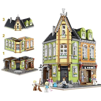 

New Creator MOC Series The Dock and Old Fishing Store Set Compatible lepining 21310 Building Blocks Bricks House Toys Gifts