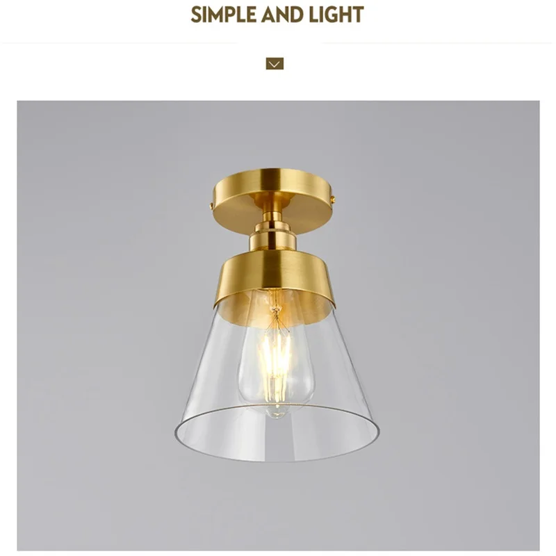 Luzes de Teto Luzes do Corredor Adequado para Casa Cobre Modernas Casa Decoração Criativa 8m 6 Cheap Luzes de teto