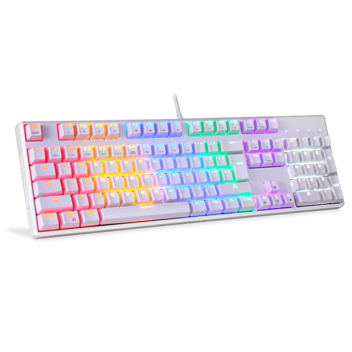 USB Проводная игровая механическая клавиатура RGB подсветка 104 клавиш анти-ореолы ключи JHP-лучший