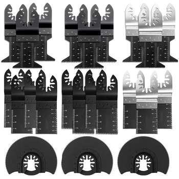 

25Pcs Oscillating Saw Blades Metal Wood Multitool Blades Quick Release Cutting Blade