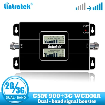 

lintratek 3G Cellular Signal Booster GSM 900 WCDMA 2100 UMTS Mobile Signal Booster Repeater Dual band 2G 3G network Amplifier