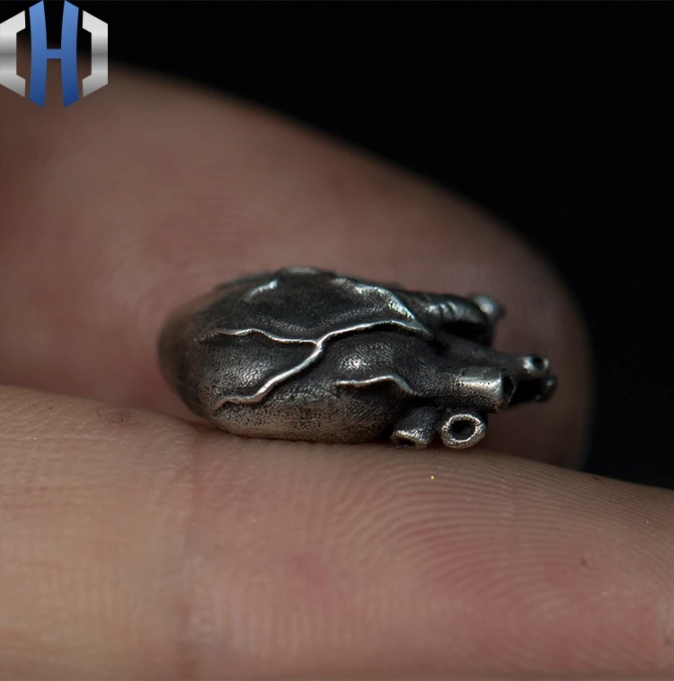 Дизайн ручной работы серебряные серьги в виде сердца 925 Серебряные маленькие серьги дикие простые серьги