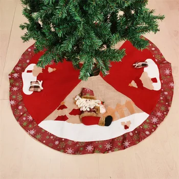 

Christmas Decorations Christmas Tree Skirts Xmas Decor Supplies Christmas Tree Base Ornaments Santa Claus Snowman Skirt Natal