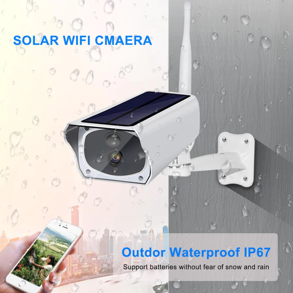 Wonsdar 1080P 2MP ip-камера на солнечной батарейке Wi-Fi беспроводная наружная Водонепроницаемая перезаряжаемая батарея питание для камеры наблюдения PIR Cloud