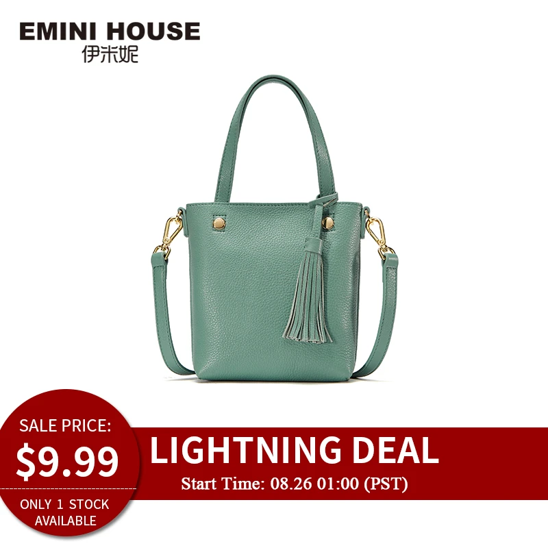 Lightning Deal Price 9 99 Emini House Split Leather Crossbody Bag For 826 Lightning Deal Only 1 Piece Available Women Bag Shoulder Bags Aliexpress