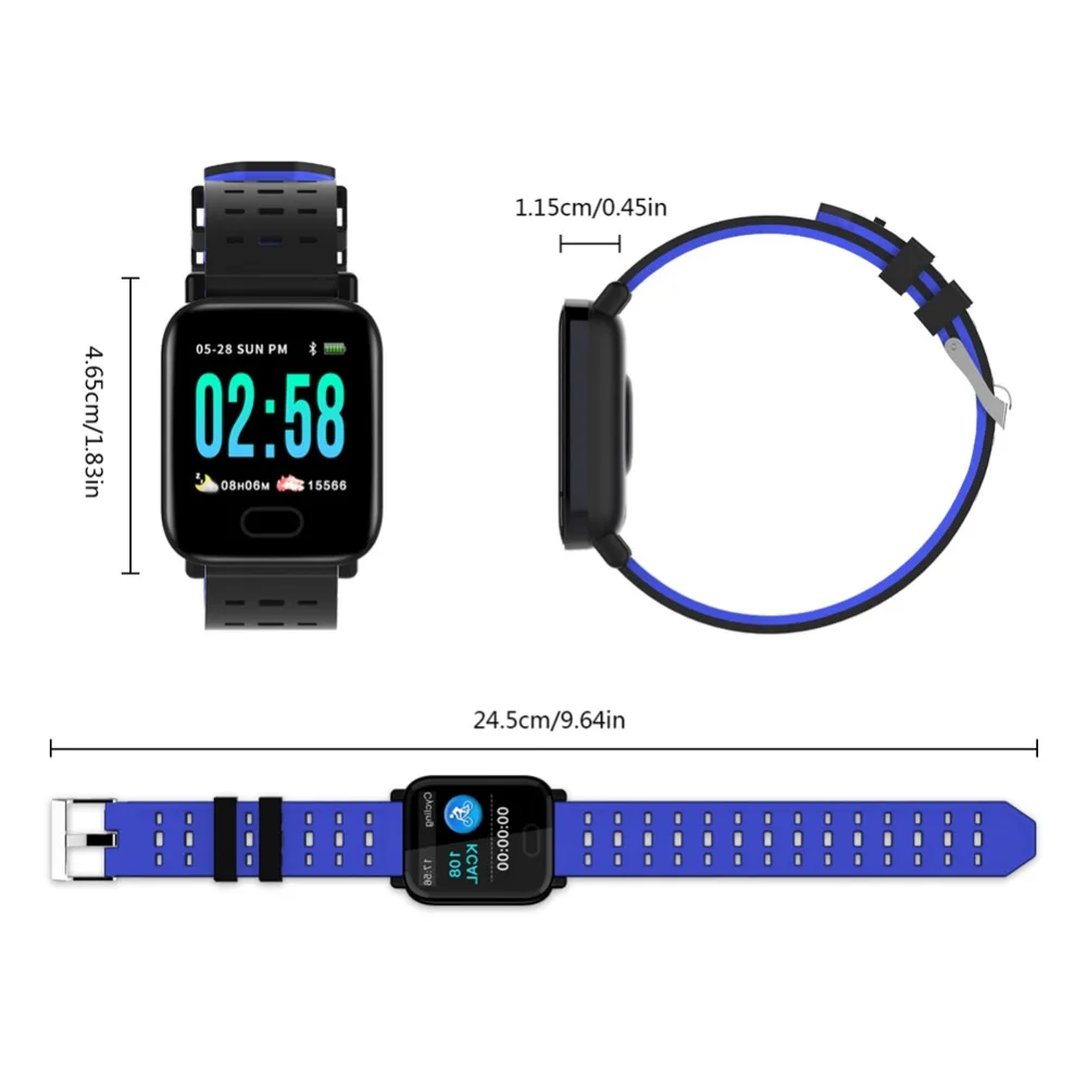

M20 Sports SmartWatch Heart Rate Blood Pressure Monitor Smart Bracelet Fitness Tracker Wristband Color Screen Smart Band Watches