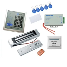 DIY система контроля допуска к двери RFID Контроль доступа Лер 180 кг сила силы магнитный замок пульт дистанционного управления Кнопка выхода питания