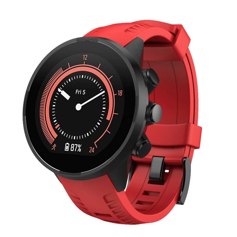 Новые мужские спортивные умные часы силиконовый браслет 22,5 см для SUUNTO 9 силиконовый ремешок