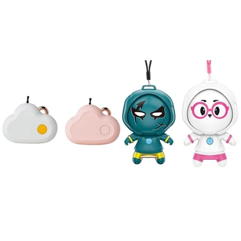 

4 Pcs Mini Portable Air Purifier, Wearable Air Purifier Necklace USB, 2 Pcs Ran Color & 2 Pcs Green-White