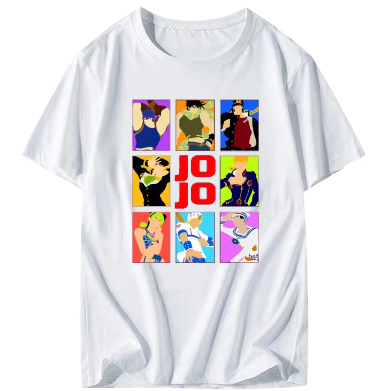 Футболка для мужчин JoJos невероятное приключение логотип мужские JJBA Потрясающие
