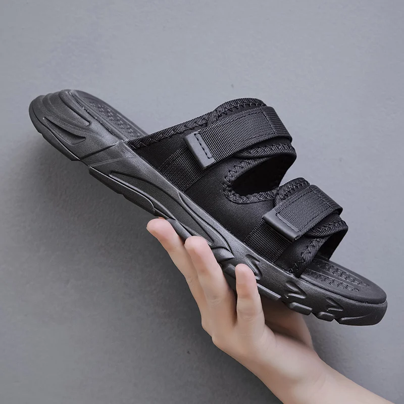 Summer Men Sandals Beach Casual Shoes Men Slippers Slip on Flip Flops Sandalia Masculina Zapatos De Hombre Canvas Outdoor 39-44