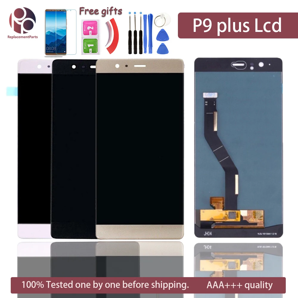 ЖК-дисплей для huawei P9 Plus экран EVA L09 L19 VIE L09 AL10 кодирующий преобразователь сенсорного экрана в сборе запасная Запасная часть