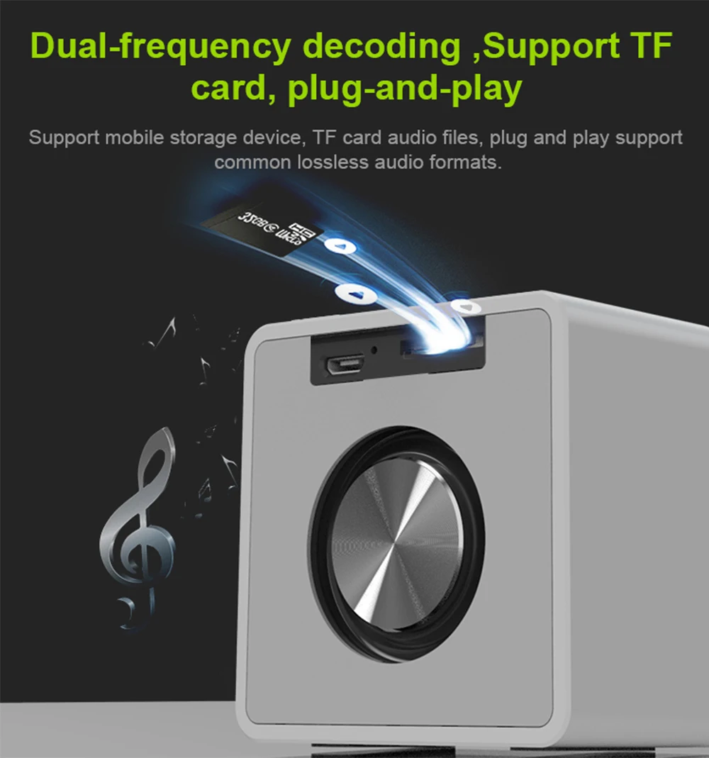 EWA TWS Square metal Bluetooth 5.0 speakers small