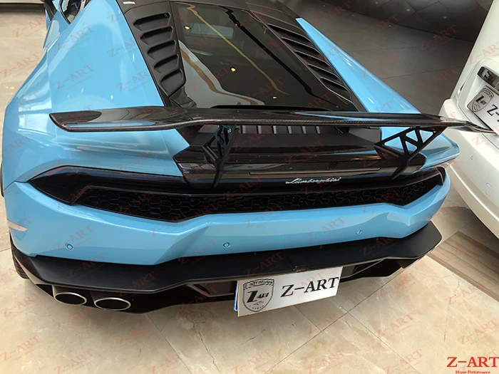 Z-ART для Lamborghini Huracan, задний спойлер из углеродного волокна, заднее крыло из углеродного волокна+ крышка для Lamboghini LP610 LP600 LP580