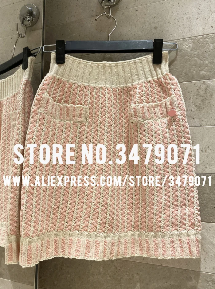 【11. 11 sale】 Сексуальная женская модная юбка мини-юбка ретро бюст юбка Эластичная Высокая талия Вязание бедра юбка - Цвет: Розовый