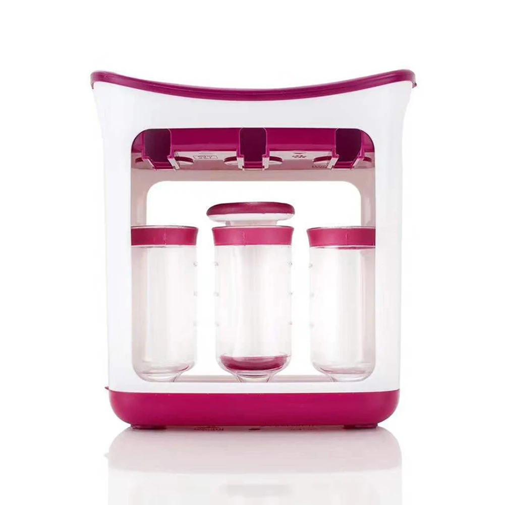 Food Maker Set Safe Homemade Baby Fruit Juice Squeezer Station Storage Bottles Bags Food Maker Kit Machine Cooking Supplies