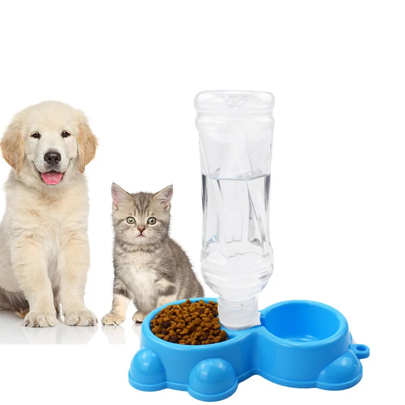 

2 in 1 Pet Cat Dog Automatic Feeder Drinking Water Bowl Water Dispenser Tool for Pets Dog Cats Automatic Drinker Feeder Device
